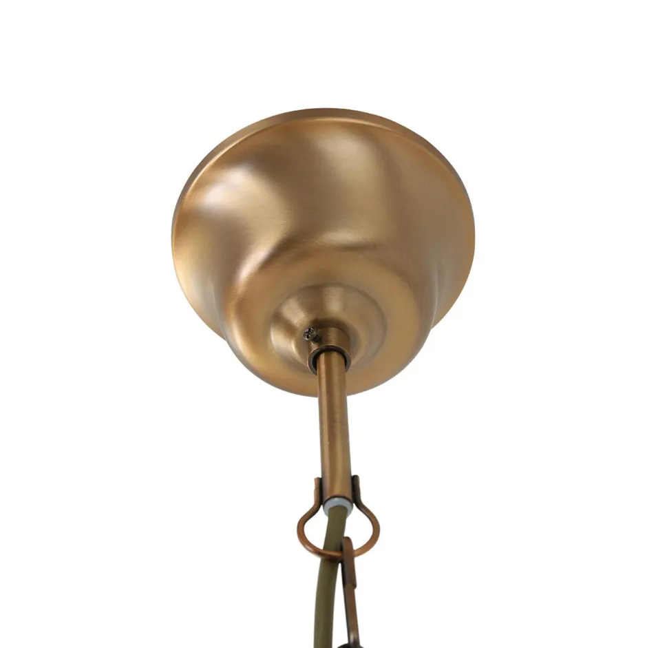 Hängelampen|Bürolampen*Steinhauer Hängelampe Glas Metall in Bronze B:31 cm E14 stilvoll