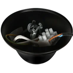 Hängelampen|Bürolampen*Steinhauer Hängelampe Glas Metall Schwarz Rauchgrau E14 elegant