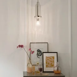 Elstead Hängelampe Glasschirm Ø 17,8 cm H: max. 176,5 cm Art Déco< Hängelampen|Bürolampen