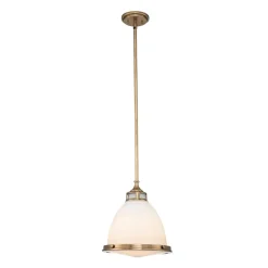 Elstead Hängelampe Glasschirm D: 32,4 cm rund H: max. 110 cm< Bürolampen|Wohnzimmerlampen