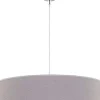 Hängelampen|Moderne Lampen*Duolla Hängelampe Grau Stoff rund Ø45cm Modern Design