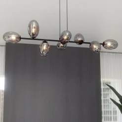 Hängelampen|Bürolampen*Emibig Hängelampe groß 140 cm lang höhenverstellbar E14