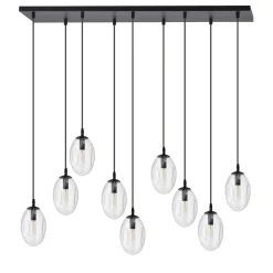 Emibig Hängelampe groß 100 cm 9x E14 Glas höhenverstellbar< Hängelampen|Bürolampen