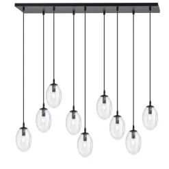 Emibig Hängelampe groß 100 cm 9x E14 Glas höhenverstellbar< Hängelampen|Bürolampen