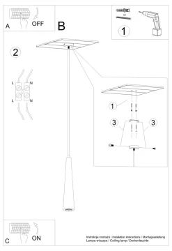Hängelampen|Wohnzimmerlampen*Sollux Hängelampe Holz Ø 8 cm schmal für GU10 Skandinavisch