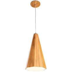 Elstead Hängelampe Holz Furnier Teak B: 20 cm E27 Modern< Hängelampen|Bürolampen