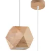 Hängelampen|Wohnzimmerlampen*Sollux Hängelampe Holz geometrisch klein GU10 wohnlich ALBALI