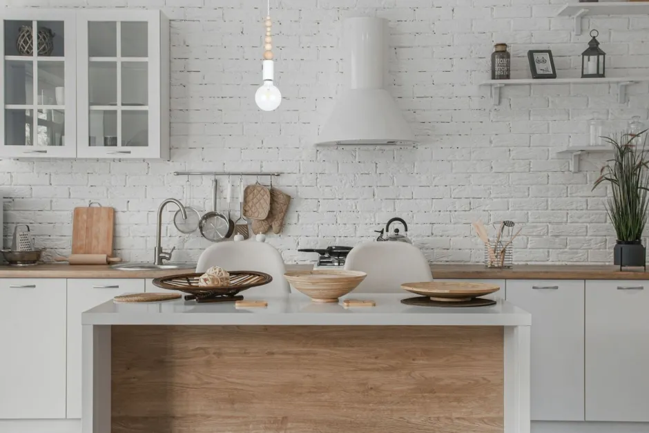 Hängelampen|Bürolampen*Belis Hängelampe Holz Metall Weiß E27 Ø10 cm rund wohnlich