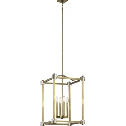 Wohnzimmerlampen|Esszimmer Lampen*Elstead Hängelampe in Messing Metall Esszimmer Wohnzimmer DOMIDI