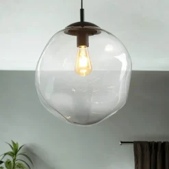 Hängelampen|Esszimmer Lampen*TK Lighting Hängelampe in Schwarz Kugel Esszimmer Leuchte E27