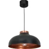 Wohnzimmerlampen|Metall Lampen*Luminex Hängelampe in Schwarz Kupfer E27 Metall Ø 40 cm