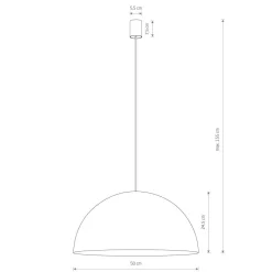 Nowodvorski Hängelampe in Weiß Gold matt Ø 50 cm für 4x GX53< Hängelampen|Esszimmer Lampen