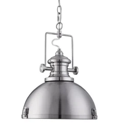 Searchlight Hängelampe Industrie Design in Silber Küche Esstisch< Hängelampen|Esszimmer Lampen