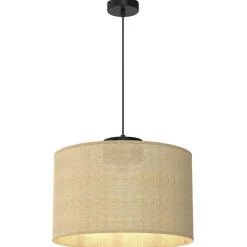 Luminex Hängelampe Jute Metall Ø40 cm rund E27 natürlich< Hängelampen|Bürolampen