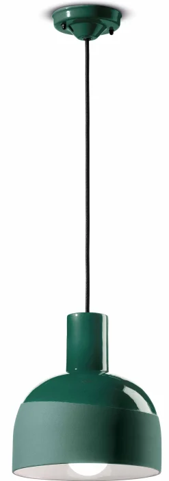 Ferroluce Hängelampe Keramik Ø 22,5 cm rund H: max. 146,5 cm E27< Wohnzimmerlampen|Keramiklampen