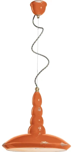 Ferroluce Hängelampe Keramik E27 rund D: 40 cm H: max. 137 cm< Wohnzimmerlampen|Esszimmer Lampen