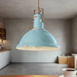 Ferroluce Hängelampe Keramik Metall E27 D: 40 cm rund< Keramiklampen|Rustikale Lampen