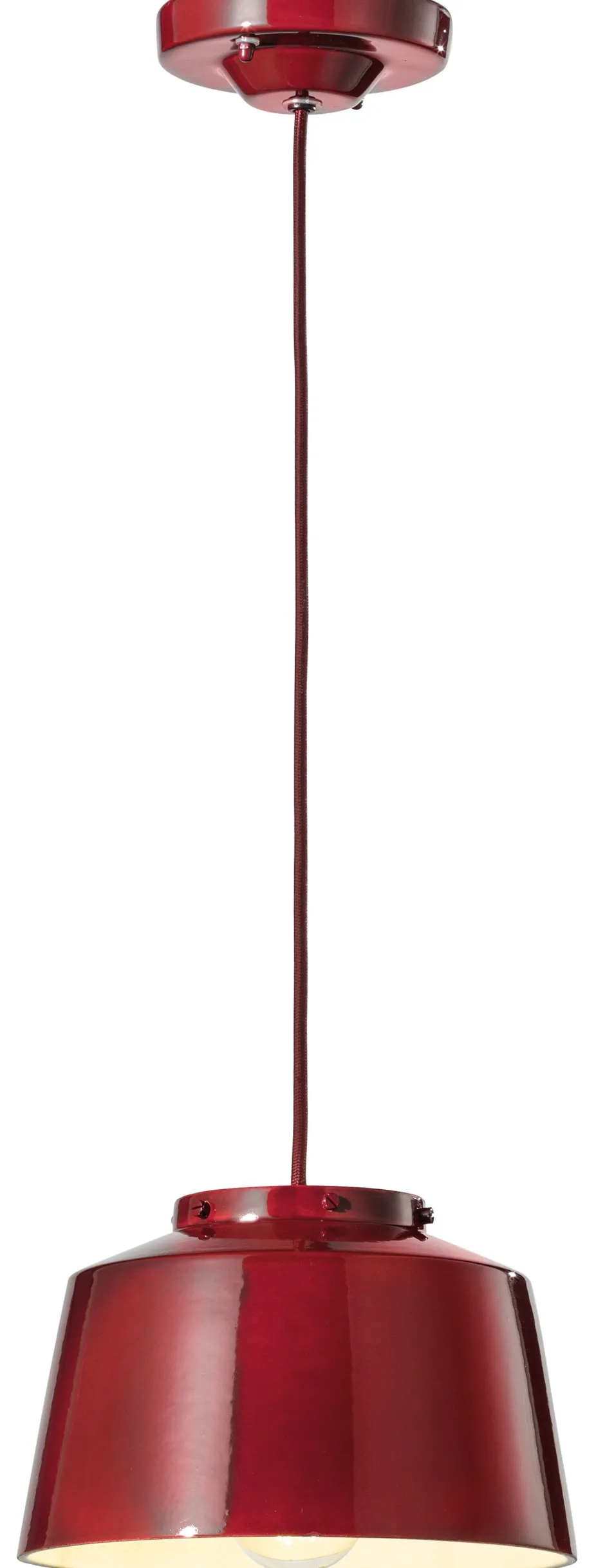 Ferroluce Hängelampe Keramik Metall E27 D: 23 cm H: max. 137 cm< Wohnzimmerlampen|Keramiklampen