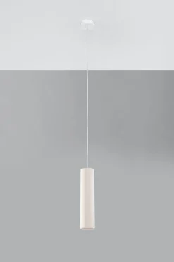 Sollux Hängelampe Keramik Weiß Ø 7,5 cm schmal bemalbar GU10< Wohnzimmerlampen|Keramiklampen