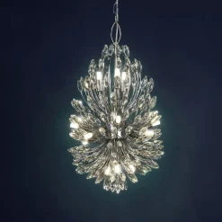 Searchlight Hängelampe Kristall Ø 37 cm H: max. 2 m verstellbar< Hängelampen|Esszimmer Lampen