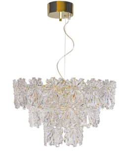 By Rydéns Hängelampe Kristall 51,5 cm breit H: max. 120 cm 5x E14< Hängelampen|Wohnzimmerlampen