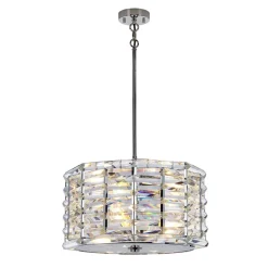 Hängelampen|Küchenlampen*Elstead Hängelampe Kristall Ø48cm blendarm verstellbar Modern