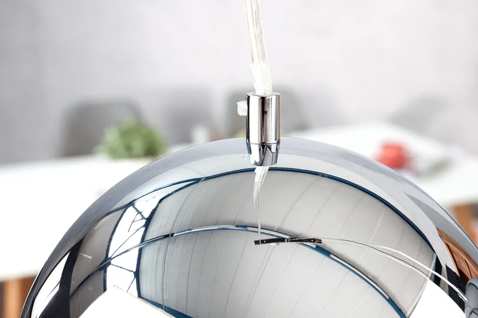 Invicta Interior Hängelampe Kugel Chrom Esszimmer Lampe 3-flammig< Hängelampen|Esszimmer Lampen