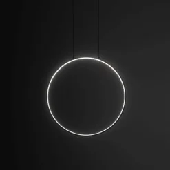 Led Lampen|Schlafzimmer Lampen*Nowodvorski Hängelampe LED Schwarz 3000 K 560 lm Ring Ø 45 cm