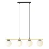 Emibig Hängelampe länglich Kugelschirm verstellbar 4x E14< Hängelampen|Küchenlampen