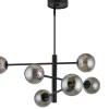 Hängelampen|Kugellampen*Sigma Hängelampe Mehrflammig Schwarz Grau blendarm bis 0,7 m