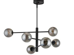 Hängelampen|Kugellampen*Sigma Hängelampe Mehrflammig Schwarz Grau blendarm bis 0,7 m