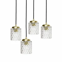 Giovanni Battista Hängelampe Messing Eisen Glas Ø 49 cm rund 4x E27 Esszimmer< Bürolampen|Lampen Aus Aller Welt