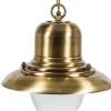 Außenleuchten Antik|Rustikale Lampen*Lido Hängelampe Messing IP43 Maritim elegant IKARIA