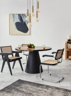 Wohnzimmerlampen|Esszimmer Lampen*Masterlight Hängelampe Messing Schwarz 5-flammig Metall verstellbar