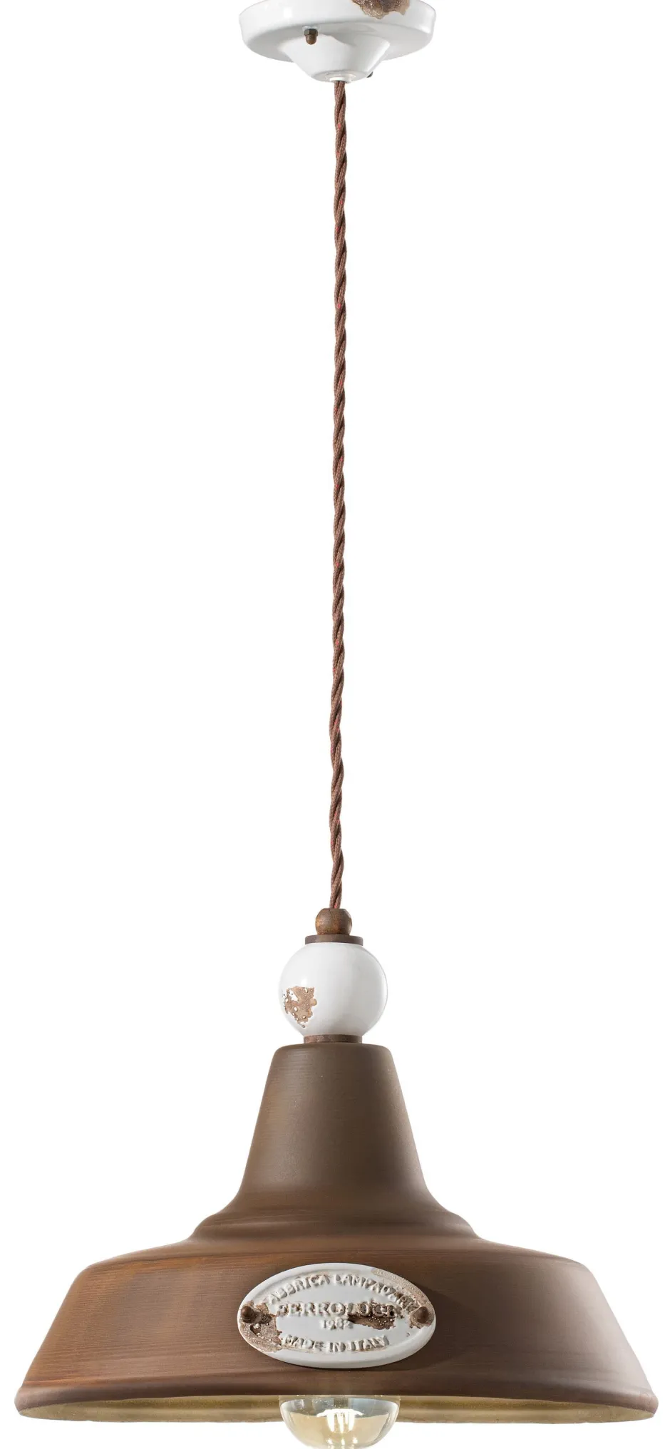 Ferroluce Hängelampe Metall E27 Ø 35 cm H: max. 150 cm rund< Wohnzimmerlampen|Metall Lampen