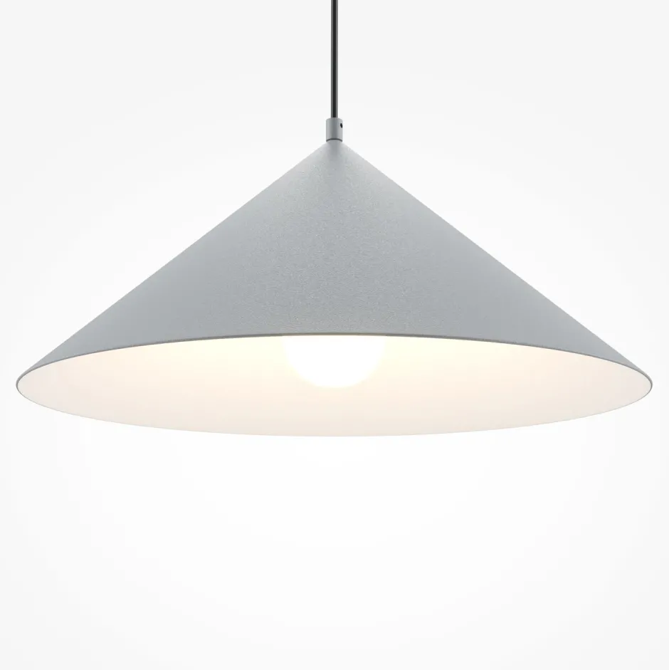 Hängelampen|Esszimmer Lampen*Maytoni Hängelampe Metall E27 Ø 35 cm rund H: max. 318 cm Grau