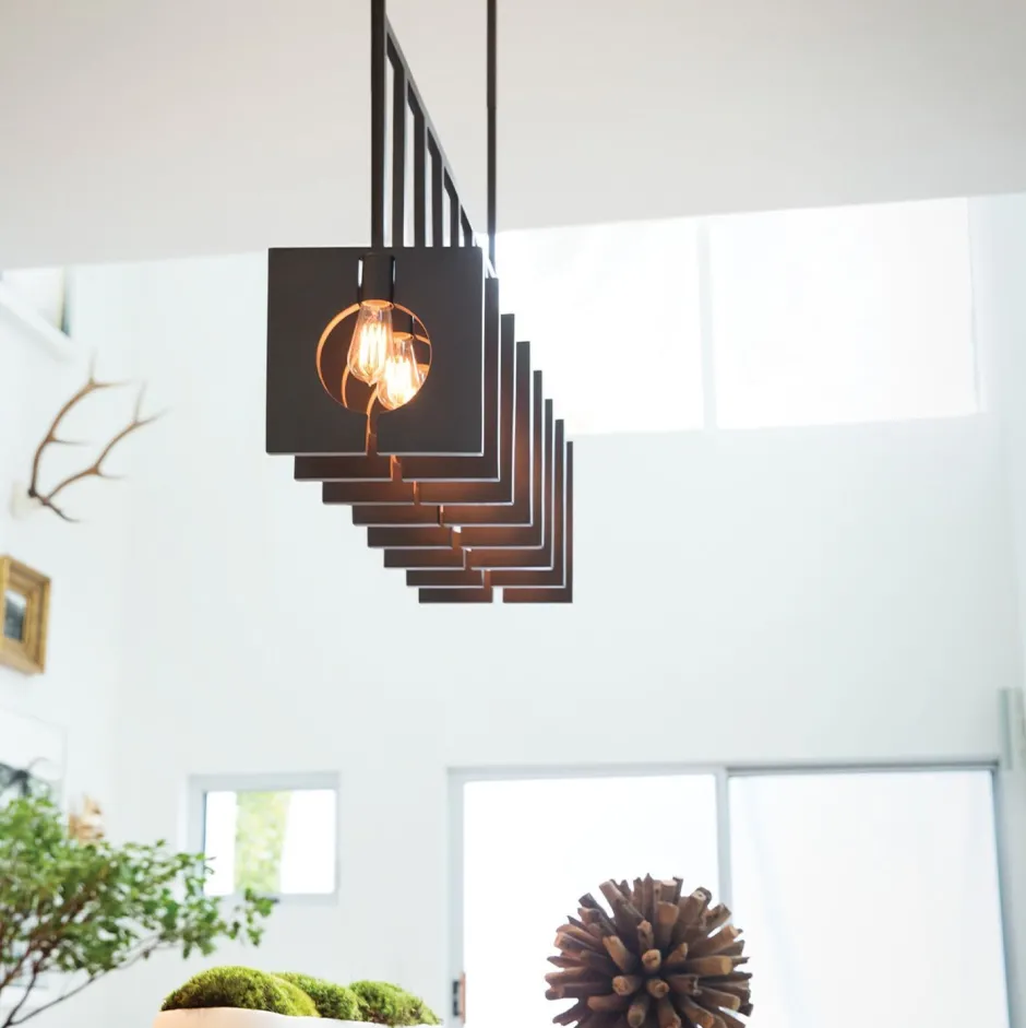 Elstead Hängelampe Metall E27 H: max. 142,9 cm länglich Modern< Hängelampen|Bürolampen