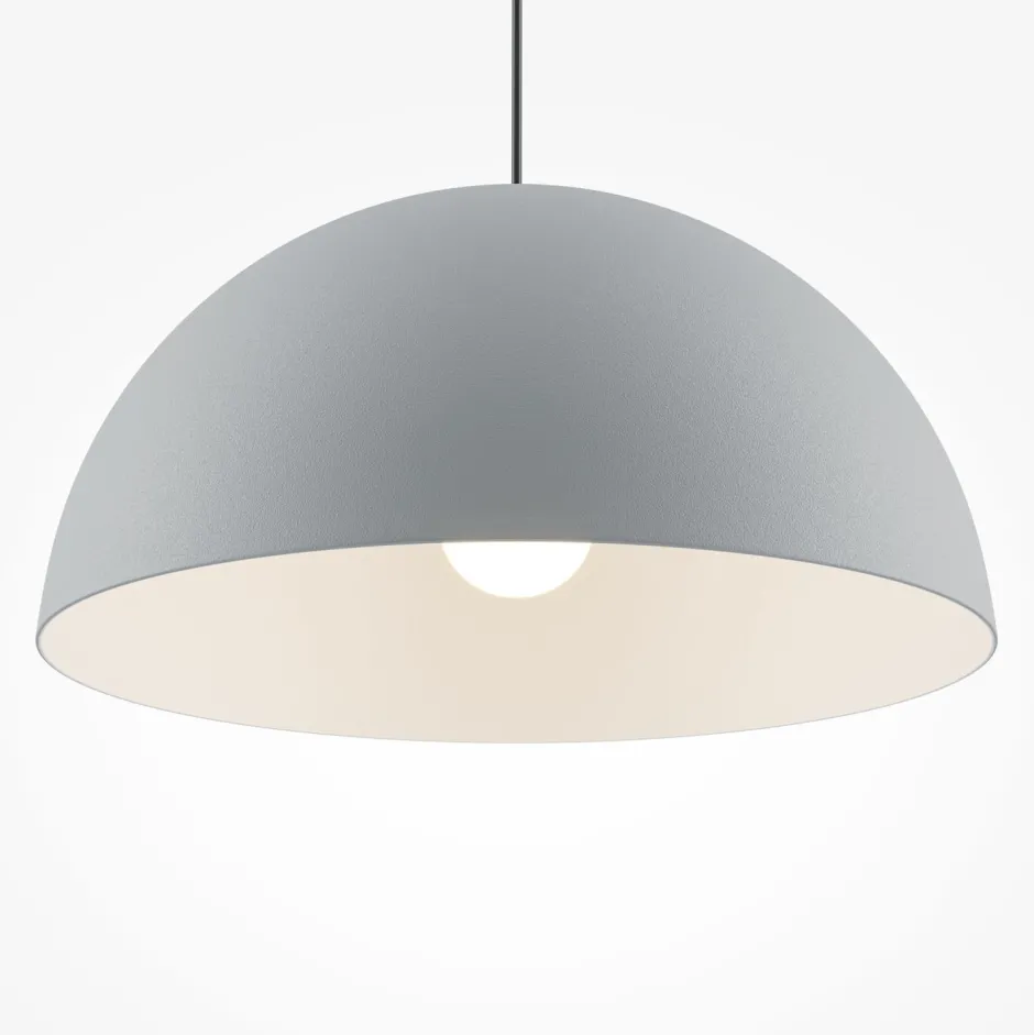 Hängelampen|Esszimmer Lampen*Maytoni Hängelampe Metall E27 rund D: 35 cm H: max. 320 cm Grau
