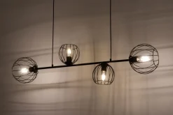 Kugellampen|Wohnzimmerlampen*Sigma Hängelampe Metall E27 Schwarz Esszimmer Wohnzimmer