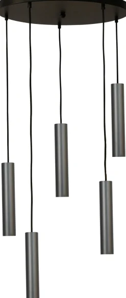 Hängelampen|Wohnzimmerlampen*Masterlight Hängelampe Metall 5-flammig verstellbar GU10 ERION