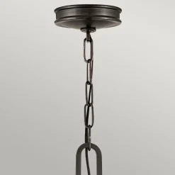 Hängelampen|Bürolampen*Elstead Hängelampe Metall Glas Ø 54,3 cm H: max. 377 cm 4x E14
