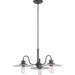 Hängelampen|Maritime Lampen*Elstead Hängelampe Metall Glas 3-flammig Esszimmer ALNILLA