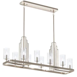 Elstead Hängelampe Metall Glas H: max. 162,5 cm Art Déco< Hängelampen|Bürolampen