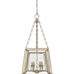 Elstead Hängelampe Metall Glas in Gold antik OLAVA< Hängelampen|Glaslampen