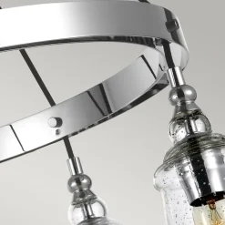 Hängelampen|Bürolampen*Elstead Hängelampe Metall Glas rund Ø 72,7 cm H: max. 232,4 cm