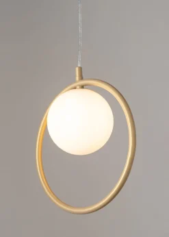 Hängelampen|Esszimmer Lampen*Sigma Hängelampe Metall Gold Glas Kugel Ø12 cm G9 Modern