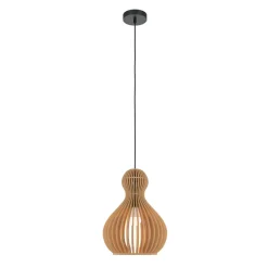 Hängelampen|Esszimmer Lampen*Maytoni Hängelampe Metall Holz Ø 30 cm rund H: max. 342,5 cm