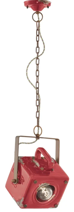 Wohnzimmerlampen|Keramiklampen*Ferroluce Hängelampe Metall Keramik H: max. 95 cm E27 eckig SOFIA