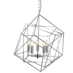 Hängelampen|Bürolampen*Searchlight Hängelampe Metall Modern 5-flammig E14 Chrom