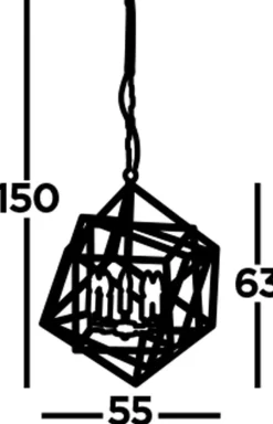 Hängelampen|Bürolampen*Searchlight Hängelampe Metall Modern 5-flammig E14 Chrom